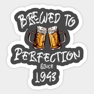 Brewed to Perfection, Personalized Birth Year T-shirt, Birthday Custom Shirt, Birthday Gift, Tee Sticker